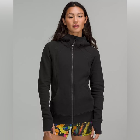 lululemon athletica Jackets & Blazers - Lululemon scuba hoodie full zip black size 12
